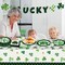 98PCS St Patrick's Day Party Supplies Green Irish Shamrock Tableware Set Lucky Shamrock Birthday Party Supplies St Patrick's Day Party Decorations Irish Shamrock Paper Plates and Napkins for 16 Guests